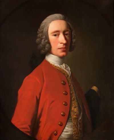 Portret van een Man door Allan Ramsay