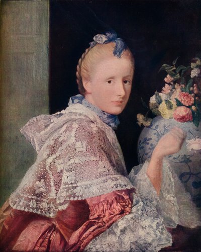 De vrouw van de schilder, 1760 door Allan Ramsay