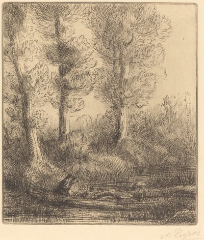 Oevers van de Saint-Pre door Alphonse Legros