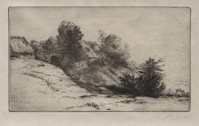 De boerderij van Bienheureux (2e plaat) door Alphonse Legros