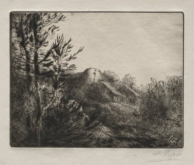 De boerderij van Valoux door Alphonse Legros