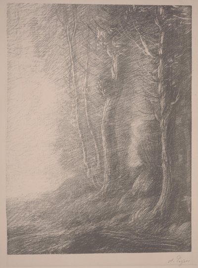 Landschap door Alphonse Legros