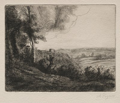 Landschap door Alphonse Legros