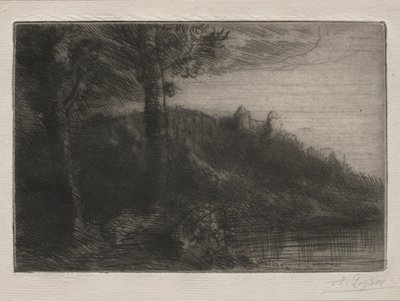 Le Petit Pont door Alphonse Legros