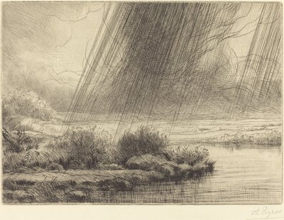 Storm (Un orage) door Alphonse Legros