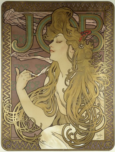 Job, 1896 door Alphonse Mucha