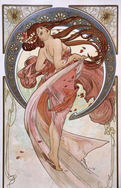 De Dans door Alphonse Mucha