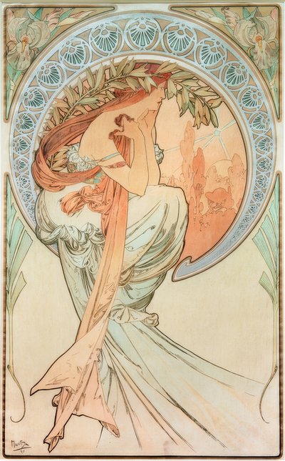 De poëzie door Alphonse Mucha