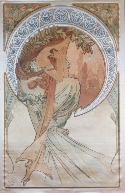 De poëzie door Alphonse Mucha