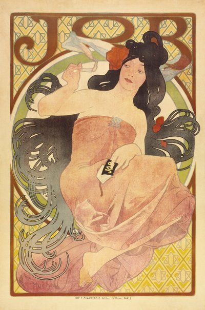 Job, ca. 1897-98 door Alphonse Mucha