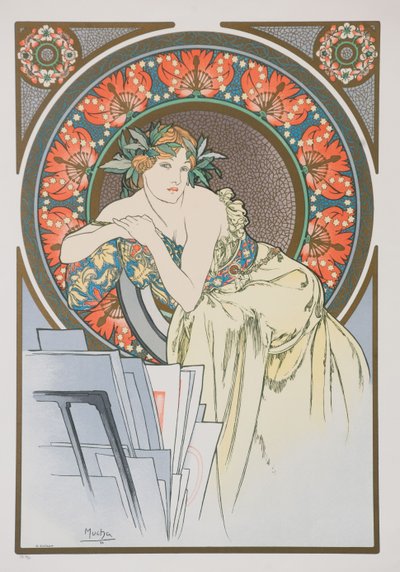 La Femme aux Coquelicots, 1898 door Alphonse Mucha