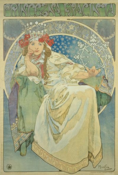 Prinses Hyacinta door Alphonse Mucha