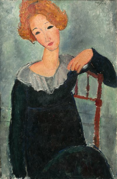 Vrouw met rood haar door Amedeo Modigliani