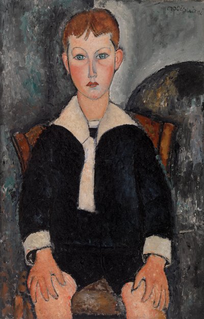 Jongen in Matrozenpak door Amedeo Modigliani