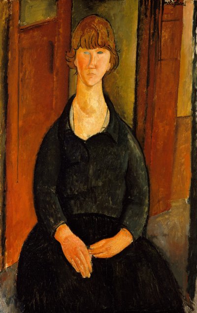 Bloemenverkoper, 1919 door Amedeo Modigliani