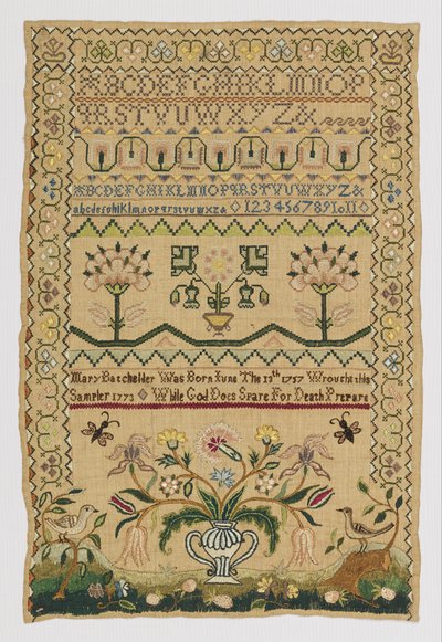 Sampler door American Mary Batchelder