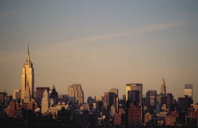 De Skyline van Manhattan door American School