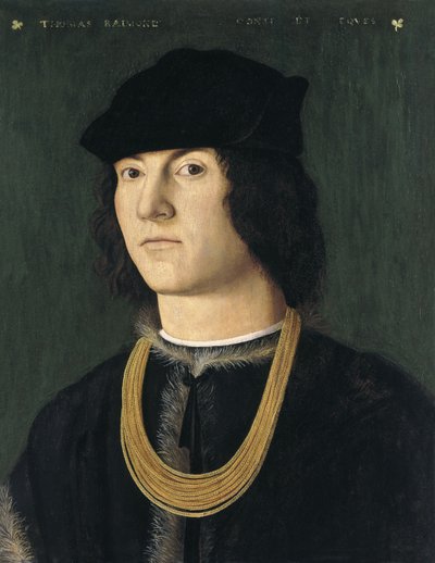 Portret van Tommaso Raimondi door Amico Aspertini