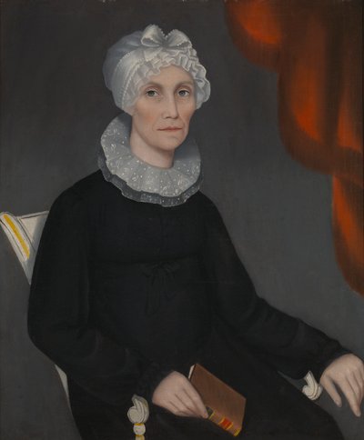 Portret van mevrouw Robinson, ca. 1819 door Ammi Phillips