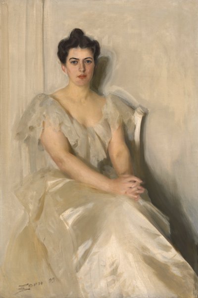 Frances Folsom Cleveland, 1899 door Anders Leonard Zorn