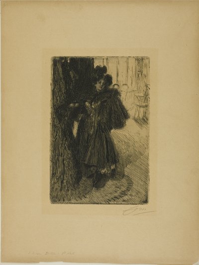 Effet de Nuit II door Anders Leonard Zorn