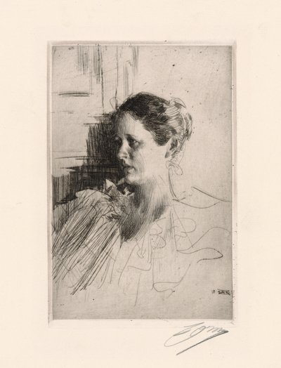 Mevrouw Nagel door Anders Leonard Zorn