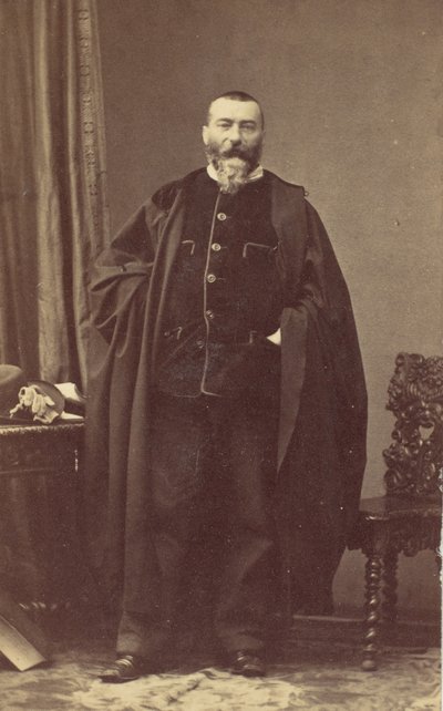 Alphonse Karr, 1850s door Andre Adolphe Eugene Disderi