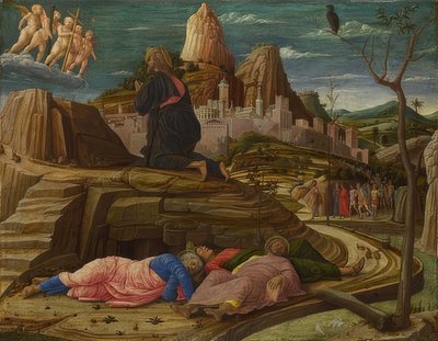 Christus op de Olijfberg door Andrea Mantegna