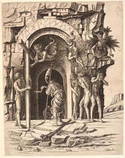 Christus in het rijk van de doden door Andrea Mantegna