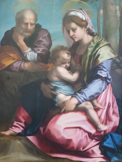 Heilige familie door Andrea del Sarto