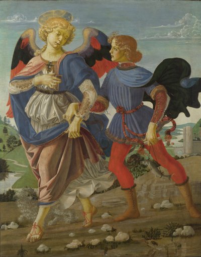 Tobias en de Engel, ca. 1470-1475 door Andrea del Verrocchio