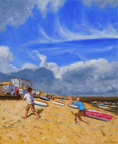 De bal vangen, St Ives, 2016 door Andrew Macara