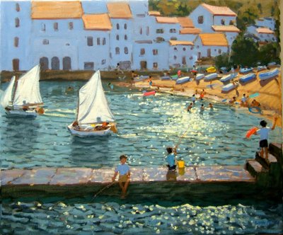 Zeilboten, Cadaques, Costa Brava, 2013 door Andrew Macara