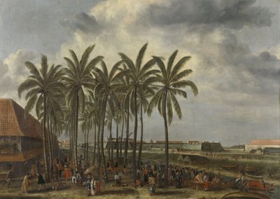 Het Kasteel van Batavia, 1661 door Andries Beeckman