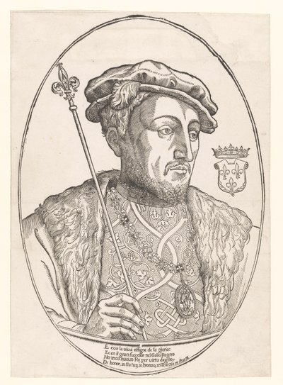 Portret van Hendrik II, koning van Frankrijk door Anonymous