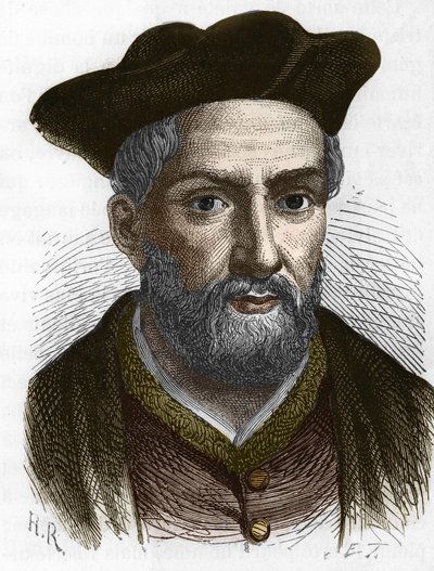 François Rabelais (1495 - 1553), Franse schrijver. door Anonymous Anonymous