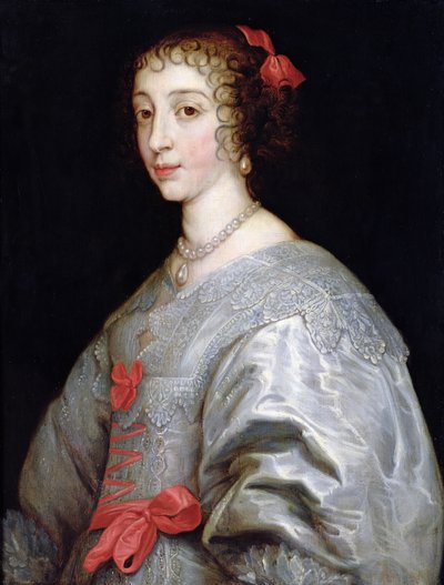 Henrietta-Maria van Frankrijk (1609-69) door Anthony van Dyck