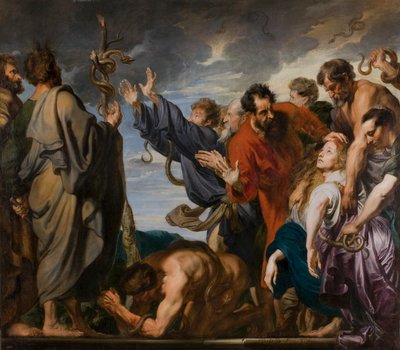 Mozes en de Koperen Slang door Anthony van Dyck