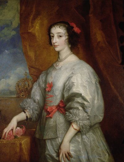 Koningin Henrietta Maria door Anthony van Dyck