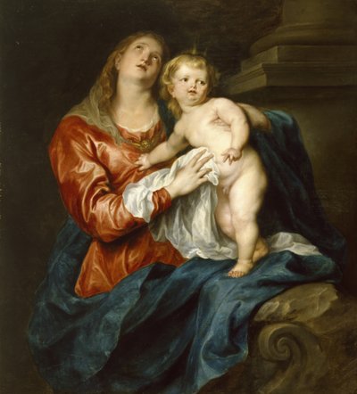 Maagd en kind door Anthony van Dyck