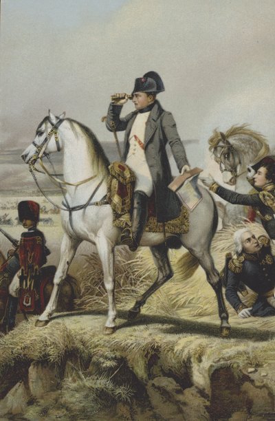 Napoleon bij Wagram door Antoine Charles Horace Vernet