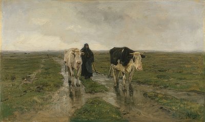 Weidegang. Waarschijnlijk jaren 1880 door Anton Mauve