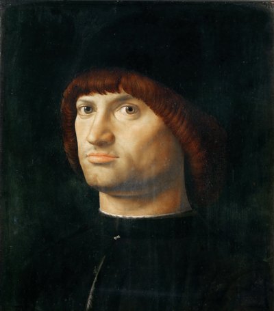 Portret van een Man door Antonello da Messina