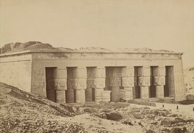 Dendera: Façade door Antonio Beato