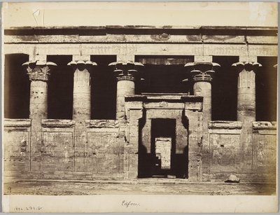 Edfu, Egypte door Antonio Beato