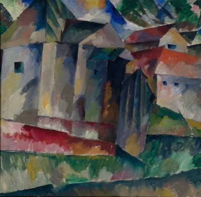 Huizen door Aristarkh Vasilievic Lentulov