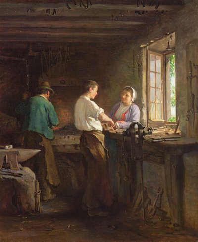 Slotenmaker door Armand Hubert Simon Leleux