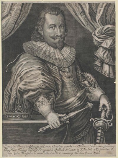 Koning van Denemarken Christian IV door Artist Unknown