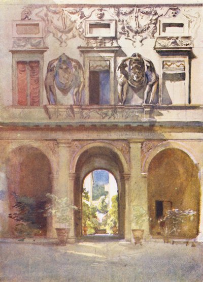 Rome: Palazzo Spada door Aubrey Waterfield