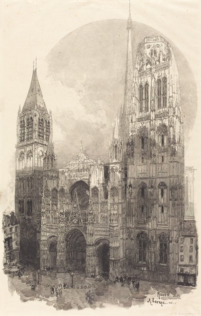 Kathedraal van Rouen door Auguste Lepere